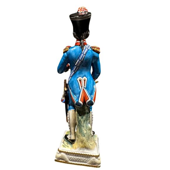Naples Capodimonte 1804 Porcelain 9" Hand Painted French War Drummer Figurine - Picture 5 of 8